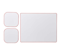 Mouse pad and coaster set